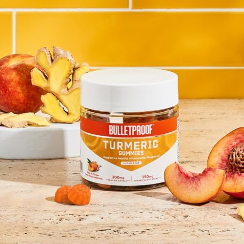 Gomitas Bulletproof Sin Azúcar de Durazno, Jengibre y Cúrcuma, 60 Piezas, Suplemento Keto para Articulaciones y Respuesta Inflamatoria, Sabor y - imagen 3