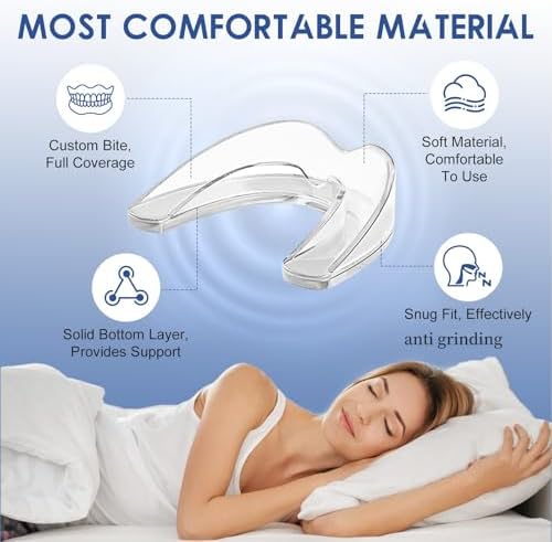 Guardia Anti-Ruido OHALEEP para Rechinar los Dientes, Protector Bucal para Dormir, Férula Nocturna para Adultos - imagen 2