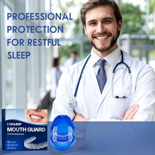 Guardia Anti-Ruido OHALEEP para Rechinar los Dientes, Protector Bucal para Dormir, Férula Nocturna para Adultos - imagen 3