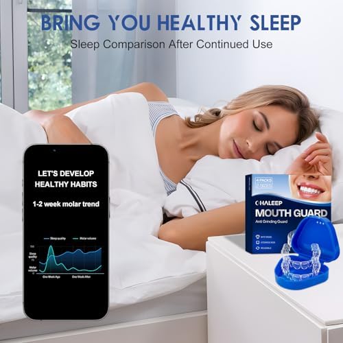 Guardia Anti-Ruido OHALEEP para Rechinar los Dientes, Protector Bucal para Dormir, Férula Nocturna para Adultos - imagen 4