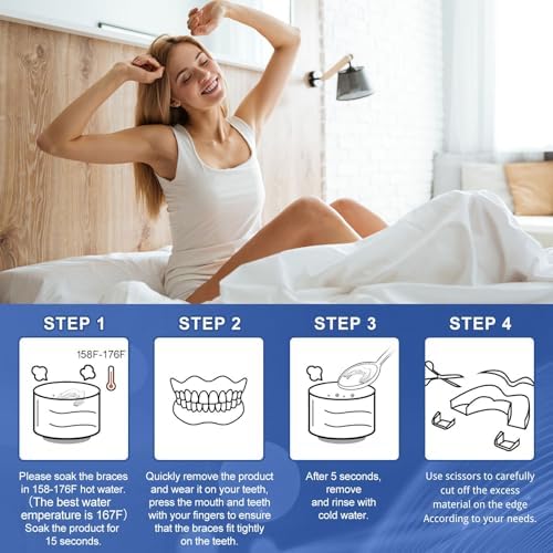 Guardia Anti-Ruido OHALEEP para Rechinar los Dientes, Protector Bucal para Dormir, Férula Nocturna para Adultos - imagen 5