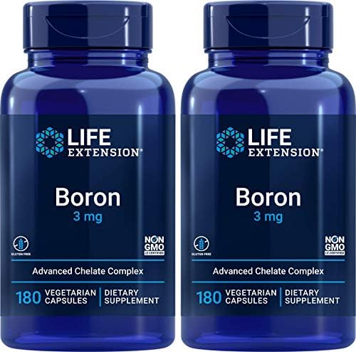 Boron 3 mg de Life Extension - 180 Cápsulas (Paquete de 2) - imagen 1