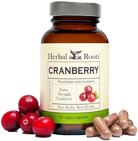 Píldoras de Arándano Extra Fuerte Herbal Roots para Hombres y Mujeres con Ortiga Orgánica | Salud del Tracto Urinario | 60 Cápsulas Veganas - imagen 1