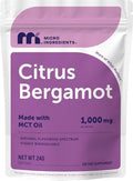 Extracto de Bergamota Cítrica Micro Ingredients 1,000 mg para Hombres y Mujeres, 240 Softgels | Flavonoides y Polifenoles Naturales | Con Aceite MCT - imagen 1