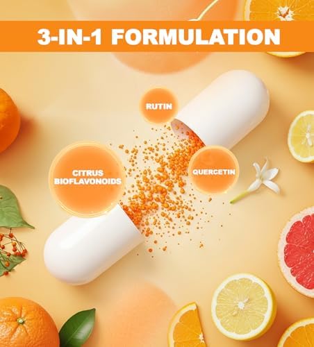 Clarusph Bioflavonoides Cítricos para Circulación y Antioxidante | Suplementos de Flavonoides 1000mg con Quercetina y Rutin | Vegano, 120 Cápsulas - imagen 4