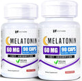 HealthFare Melatonina 60mg | Paquete de 2 | 90 Cápsulas Veganas Cada Una | Fórmula de Alta Potencia | Vegetariano, No Transgénico, Sin Gluten | Hecho - imagen 1
