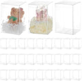 Caja de Regalo Transparente BENECREAT 30 Piezas 4x4x6 Pulgadas para Dulces, Chocolates y Postres, Ideal para Baby Shower, Día de las Madres y Fiestas - imagen 1