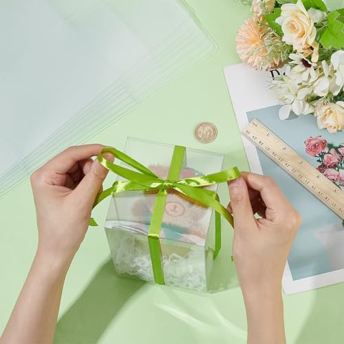 Caja de Regalo Transparente BENECREAT 30 Piezas 4x4x6 Pulgadas para Dulces, Chocolates y Postres, Ideal para Baby Shower, Día de las Madres y Fiestas - imagen 3