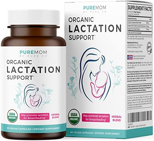 Suplemento Orgánico para Lactancia USDA - Aumenta la Producción de Leche con Apoyo Herbal para la Lactancia - 60 Cápsulas Veganas - imagen 1