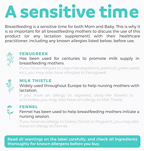 Suplemento Orgánico para Lactancia USDA - Aumenta la Producción de Leche con Apoyo Herbal para la Lactancia - 60 Cápsulas Veganas - imagen 4