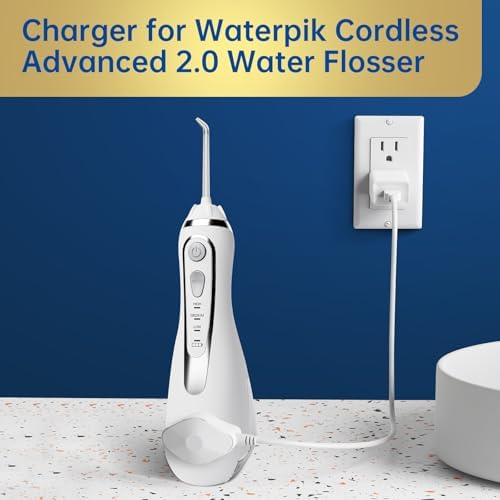 Cargador para Waterpik WP-580 WP-587 WP-583 WP-582 Hilo Dental Inalámbrico Avanzado 2.0 con Cable Magnético de 5 Pies - imagen 8