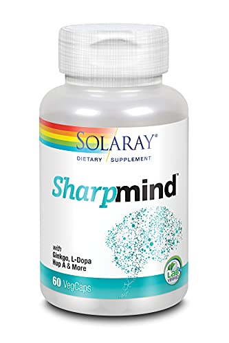 SOLARAY SharpMind Fórmula de Apoyo Cerebral - Suplementos Nootrópicos para la Salud Cognitiva con Ginkgo Biloba - 60 Cápsulas Veganas, 60 Porciones, - imagen 2