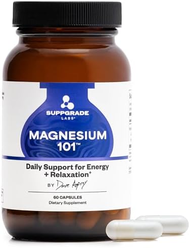 Suppgrade Labs Magnesio 101 de Dave Asprey | Apoyo Diario para Sueño, Metabolismo, Relajación y Salud Cardiaca | 300 mg de Magnesio Bisglicinato - imagen 1