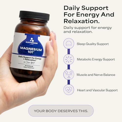 Suppgrade Labs Magnesio 101 de Dave Asprey | Apoyo Diario para Sueño, Metabolismo, Relajación y Salud Cardiaca | 300 mg de Magnesio Bisglicinato - imagen 2