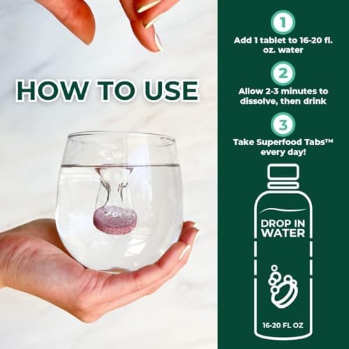 Tabletas Superfood Detox Cleanse - Suplemento Efervescente para Hombres y Mujeres - Apoyo a la Pérdida de Peso y Salud Digestiva - Sabor Mezcla de - imagen 6