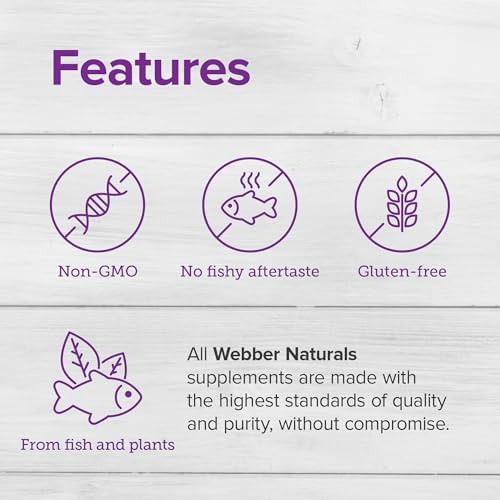 Webber Naturals Triple Omega 3 6 9, 2400 mg de Aceite de Pescado por Porción, Alta Potencia, 180 Softgels, Sin Sabor a Pescado, Ultra-Purificado, - imagen 2