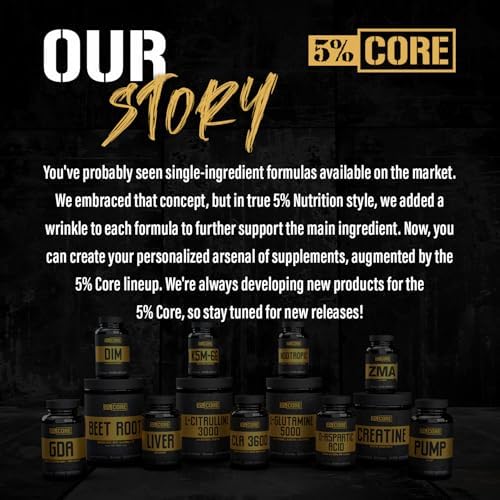 5% Nutrition Core ZMA (con Boro) | Promueve la Recuperación Restaurando Niveles de Zinc, Magnesio y Vitamina B-6 (90 Cápsulas) - imagen 7
