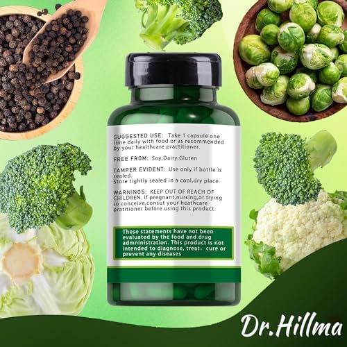 Suplemento Detox Hormonal Dim 200mg de Diindolilmetano para Mujeres, Apoyo Menopáusico, Acne Hormonal, Sofocos, Promueve Desintoxicación (60 Cápsulas) - imagen 3