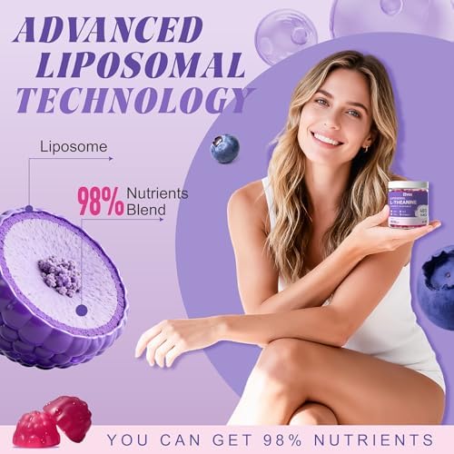 Gomitas Elysx Liposomal L-Theanine, 400mg de L-Theanina con GABA para Niños y Adultos, Alivio del Estrés, Relajación y Enfoque, Sabor Natural a - imagen 4