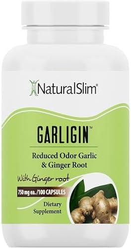 Suplemento de Ajo Sin Olor NaturalSlim con Jengibre para Apoyo Inmunológico, Aumento del Metabolismo y Mejora Digestiva - 100 Cápsulas - imagen 1