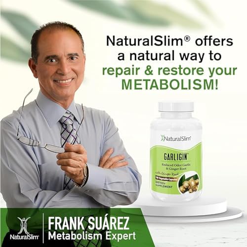 Suplemento de Ajo Sin Olor NaturalSlim con Jengibre para Apoyo Inmunológico, Aumento del Metabolismo y Mejora Digestiva - 100 Cápsulas - imagen 7