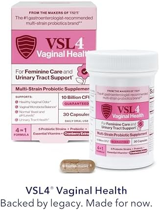 Suplemento Probiótico VSL4® para la Salud Vaginal y Soporte de Tracto Urinario – 10B CFU – Fórmula 4 en 1 con Probióticos, Prebióticos, Extracto de - imagen 3