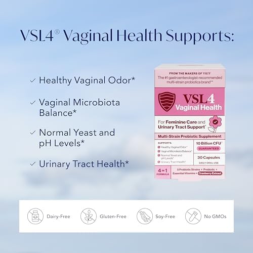 Suplemento Probiótico VSL4® para la Salud Vaginal y Soporte de Tracto Urinario – 10B CFU – Fórmula 4 en 1 con Probióticos, Prebióticos, Extracto de - imagen 6