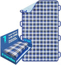 Huilink Almohadilla Impermeable para Cama 35 x 60 con 8 Asas, Reutilizable y Lavable para Incontinencia, Adultos, Ancianos y Niños - imagen 1