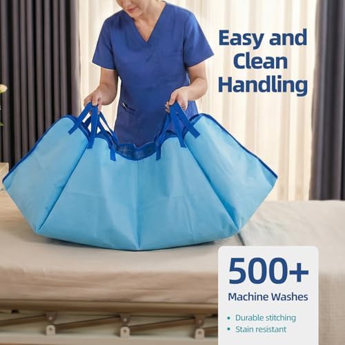 Huilink Almohadilla Impermeable para Cama 35 x 60 con 8 Asas, Reutilizable y Lavable para Incontinencia, Adultos, Ancianos y Niños - imagen 6