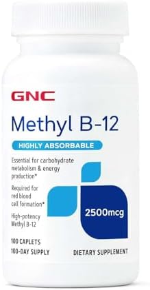 Suplemento GNC Methyl B12 2500mcg, Esencial para el Metabolismo de Carbohidratos y Producción de Energía, 100 Porciones - imagen 1