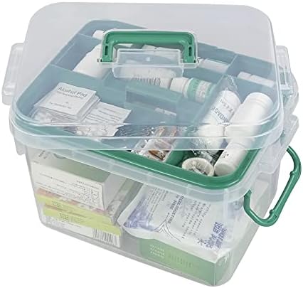 Caja de Almacenamiento Transparente Qskely 1-Pack, Organizador de ros Auxilios para Familia - imagen 1