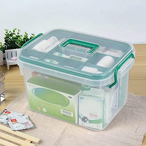 Caja de Almacenamiento Transparente Qskely 1-Pack, Organizador de ros Auxilios para Familia - imagen 6