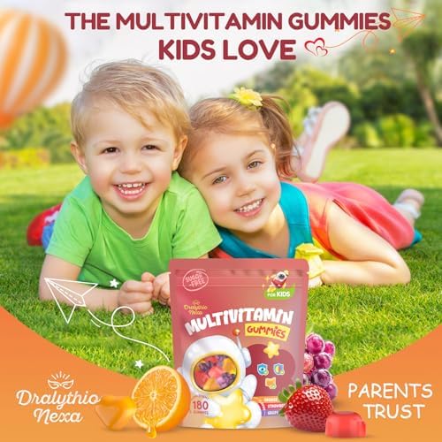 Gomitas Multivitamínicas DRALYTHIO NEXA para Niños 180 Piezas - Soporte para Ojos, Cerebro y Digestión - Sin Azúcar - Con Luteína, Omega-3 DHA y - imagen 7