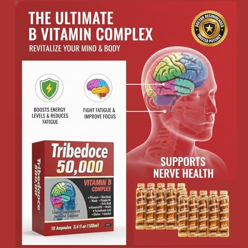 Tribedoce 50,000 - Suplemento Líquido de Complejo B, Apoyo Inmunológico, No Transgénico, 10 Ampollas (100 ml) - imagen 3