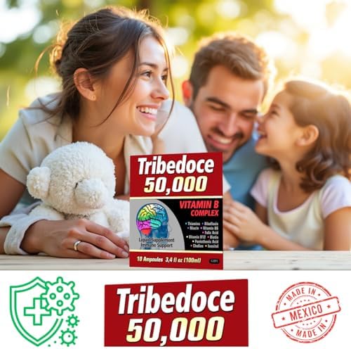 Tribedoce 50,000 - Suplemento Líquido de Complejo B, Apoyo Inmunológico, No Transgénico, 10 Ampollas (100 ml) - imagen 7