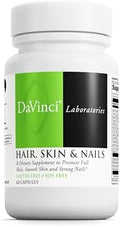 Suplemento Dietético DAVINCI Labs para Cabello, Piel y Uñas - 60 Cápsulas Gluten-Free con Vitamina C, D3, Biotina, Zinc y Minerales para Piel - imagen 1