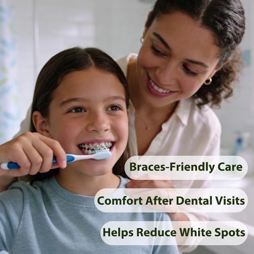 Pasta Dental CAREDO para Niños – Reparación de Cavidades con Hidroxiapatita, Amigable con Frenos, Cuidado Nocturno de Esmalte, Sin Flúor, Sabor - imagen 4
