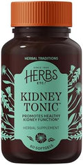Suplemento Herbal Herbs Etc. Tónico para Riñones en Softgels - Diente de León, Palma Enana y Perejil - Apoya el Equilibrio de Líquidos - Orgánico y - imagen 1