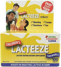 Lacteeze Niños 100 Tabletas Masticables Sabor Fresa de Gelda Scientific - imagen 1