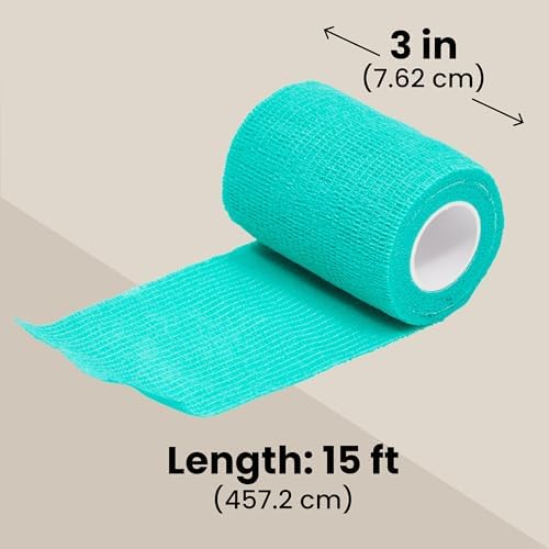 Venda de Vendaje Autoadherente Juvale - Soporte para Esguinces con Compresión - Cuidado para Mascotas y Equinos - 3 in x 5 yd, Paquete de 24, 12 - imagen 5