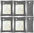 Absorbente de Olores de Carbón Activado (4x200g Grande + 2x75g Pequeño), Bolsa Purificadora de Aire de Carbón de Bambú, Desodorante para Autos, - imagen 1