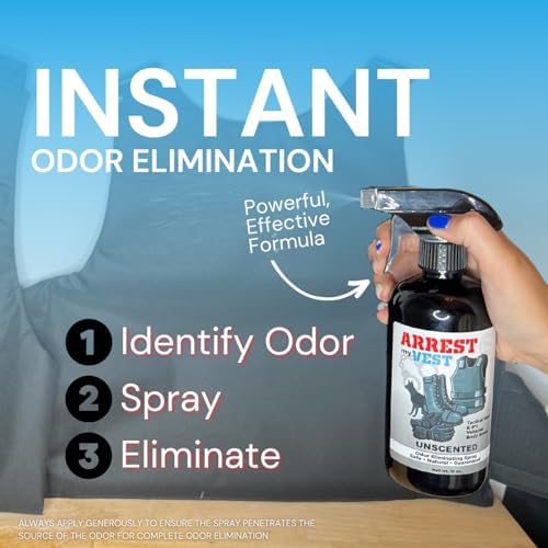 Spray Eliminador de Olores Arrest My Vest para Armaduras, Equipos Tácticos y K9. Seguro para Chalecos Balísticos y Equipos Policiales. 1 Botella de - imagen 4