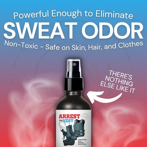 Spray Eliminador de Olores Arrest My Vest para Armaduras, Equipos Tácticos y K9. Seguro para Chalecos Balísticos y Equipos Policiales. 1 Botella de - imagen 5