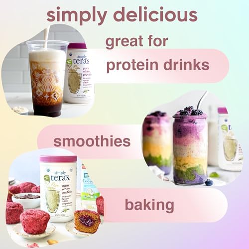 Proteína en Polvo de Suero de Leche Simply Tera - Vainilla de Pastoreo, Limpia, Sin Edulcorantes Artificiales, No GMO, Kosher, Sin rBGH, Sin Soja - - imagen 4