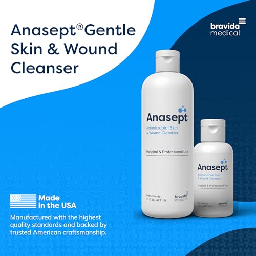 Limpiador Anasept para Piel y Heridas YOPKEN, Botella de 15 oz con Tapa dosificadora - imagen 3