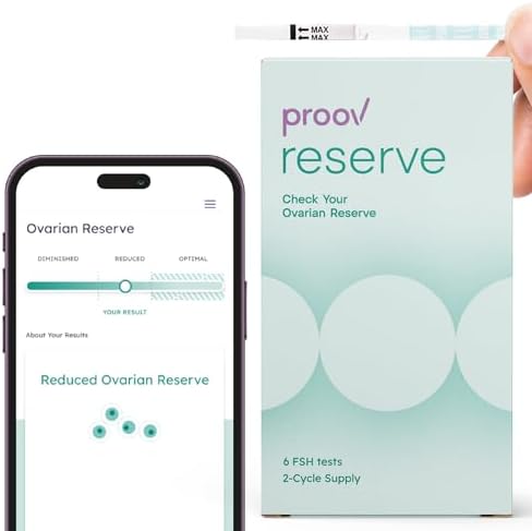 Proov Reserve | Prueba de Reserva Ovárica FSH para Hogar | Test No Invasivo | Resultados en 10 Minutos | 6 Pruebas de Orina FSH - imagen 1