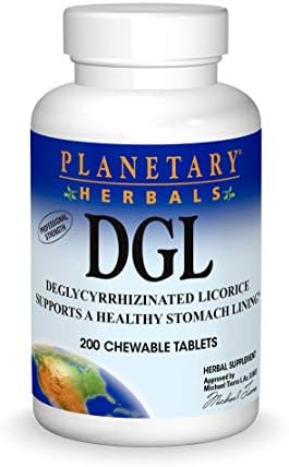 Planetary Herbals DGL Regaliz Deglicirrizado, Apoya una Saludable Capa Estomacal, 200 Tabletas - imagen 1