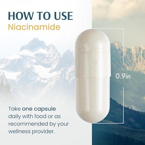 Cápsulas de Niacinamida Vykee Nutrition - Suplemento de Vitamina B3 para Bienestar de la Piel, Energía Celular y Soporte Metabólico - Vegano, No GMO, - imagen 5