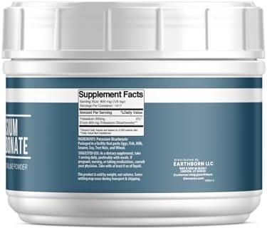 Bicarbonato de Potasio Earthborn Elements (2.5 lb), Tubo Sin Desorden, Puro y Sin Diluir - imagen 2