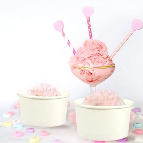Tazas de Helado Juvale - Tazones de Papel Desechables para Sundae - Tazones Resistentes a Fugas de 5 oz, Blancos, Paquete de 100 - imagen 6